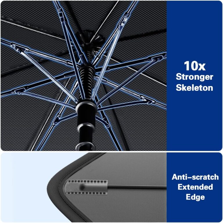 Universal Car Windshield Sun Shade Umbrella | Foldable UV & Heat Blocker