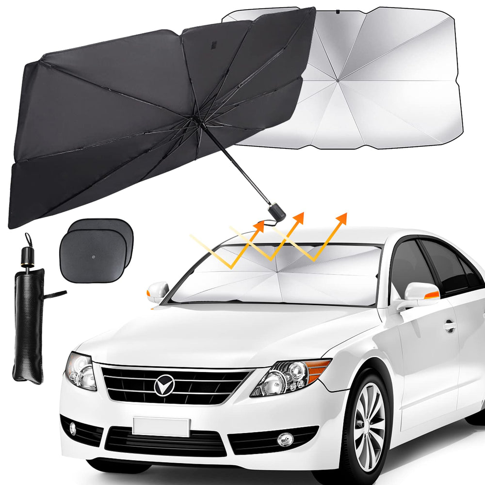 Universal Car Windshield Sun Shade Umbrella | Foldable UV & Heat Blocker