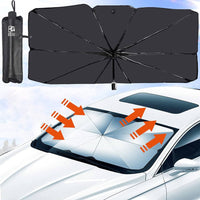 Universal Car Windshield Sun Shade Umbrella | Foldable UV & Heat Blocker